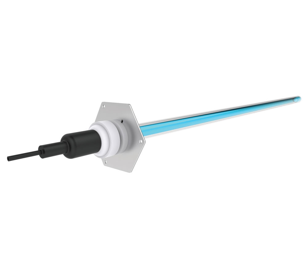 UV-STYLO-S-90H-Oz UV-C-Vorrichtung (+ Ozon) zur Reduzierung von Gerüchen und Fetten in Küchenhauben - sechseckige Flansche | 85W-HO (QS-Lampen) - 851mm - Ozon 600m³/h @ 2,5m/s - IP40