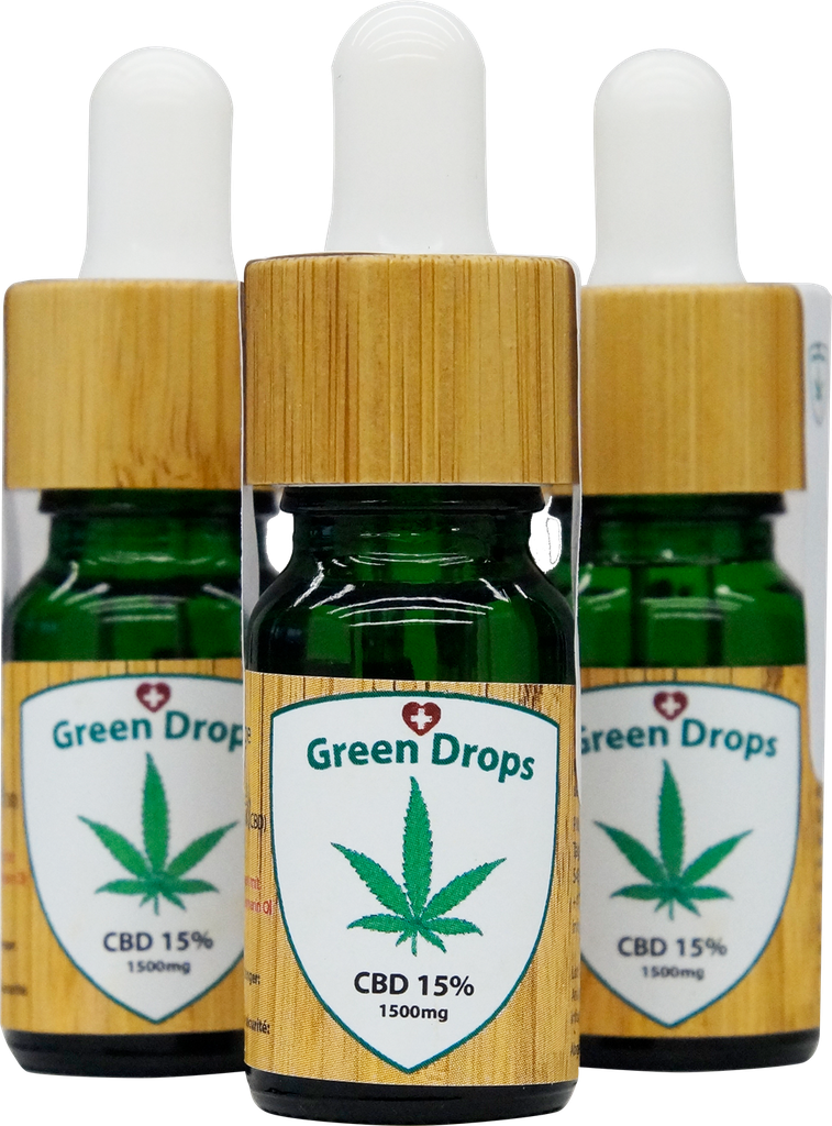 Green Drops Sparpaket mit 3 x 15% CBD