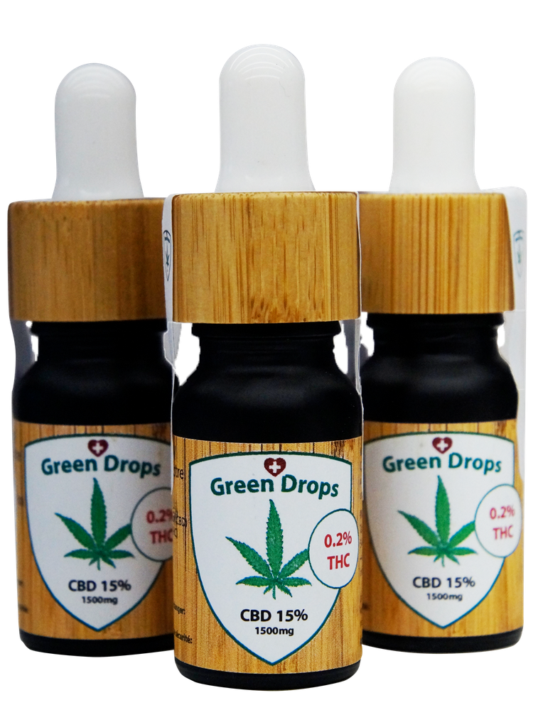 Green Drops Sparpaket 3 x 15% CBD und 0.2% THC