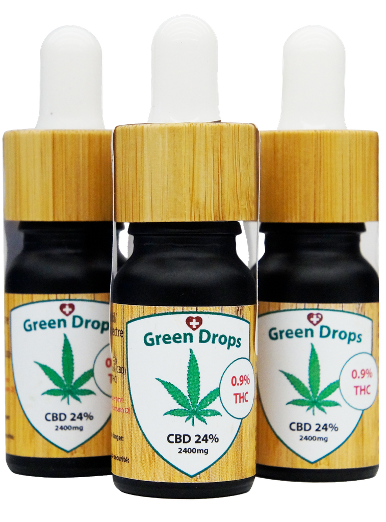 [GDSP09] ​Green Drops Sparpaket 3 x 24% CBD und 0.9% THC​