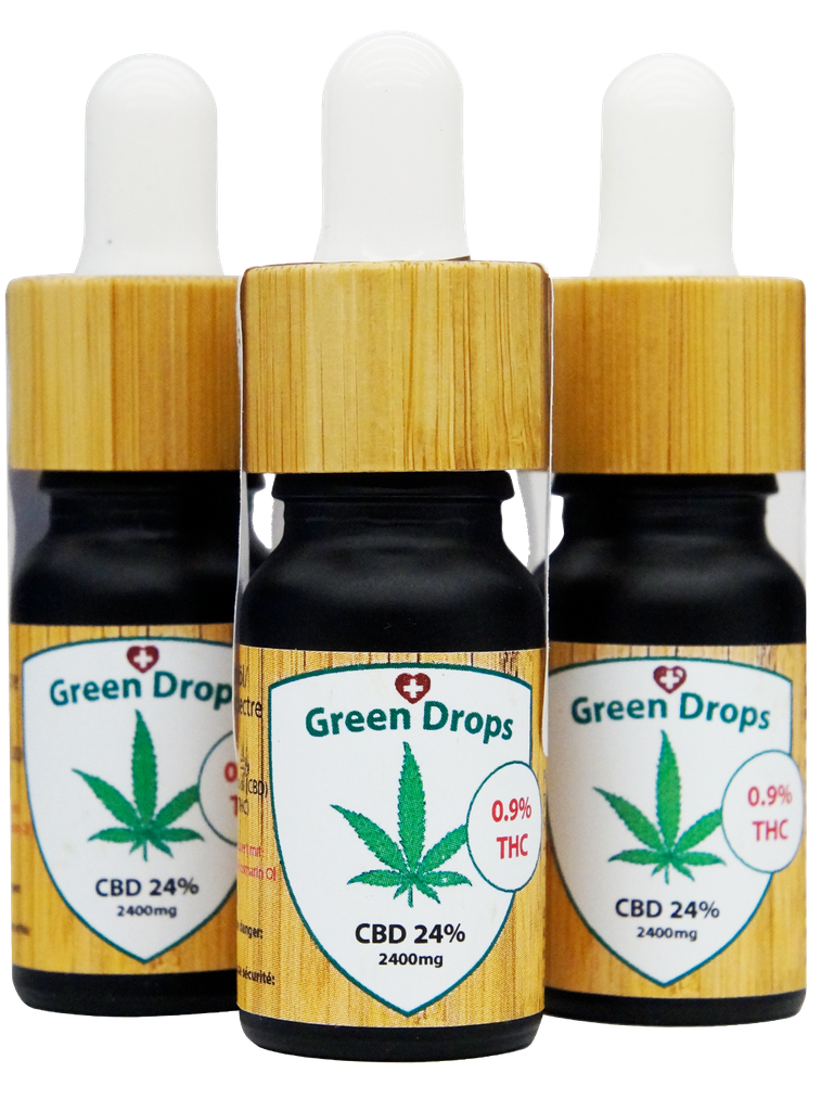​Green Drops Sparpaket 3 x 24% CBD und 0.9% THC​