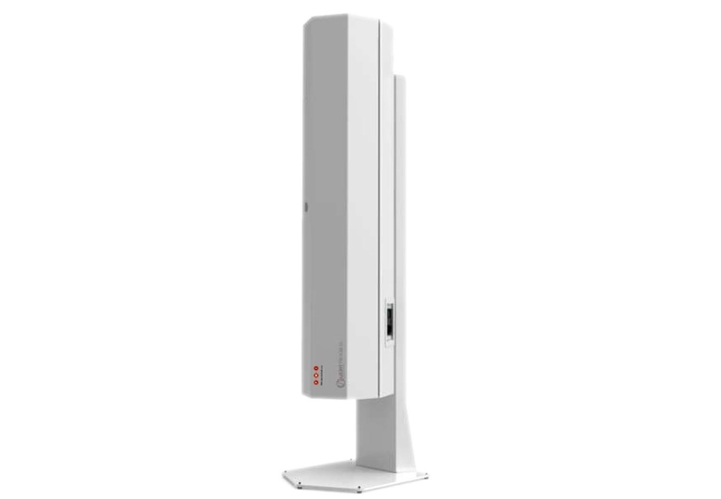 UV-FAN | Professioneller belüfteter UV-C-Luftreiniger hohe Leistung mit TIOX® Filterkatalysator | 70m³/h weiss - 60W mit Ständer